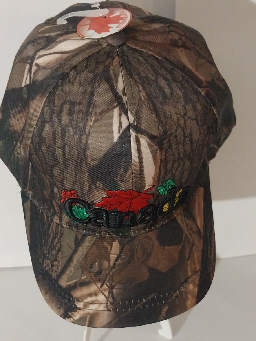 Camouflage Canada Embroidered Baseball Hat - Green/Brown